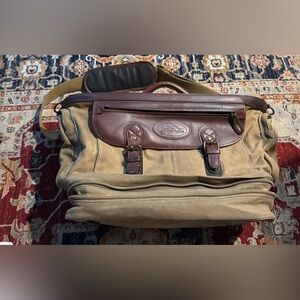 Bob Timberlake Duffle Bag Leather & Canvas Vintage
